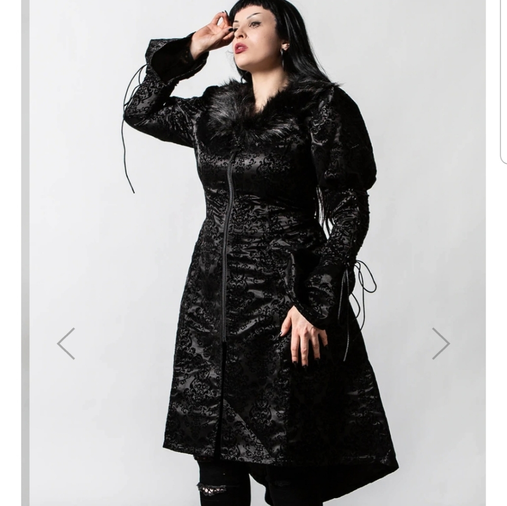 Killstar Evarose Brocade coat